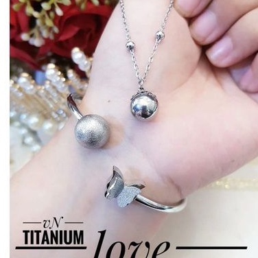 titanium set gelang kalung R528