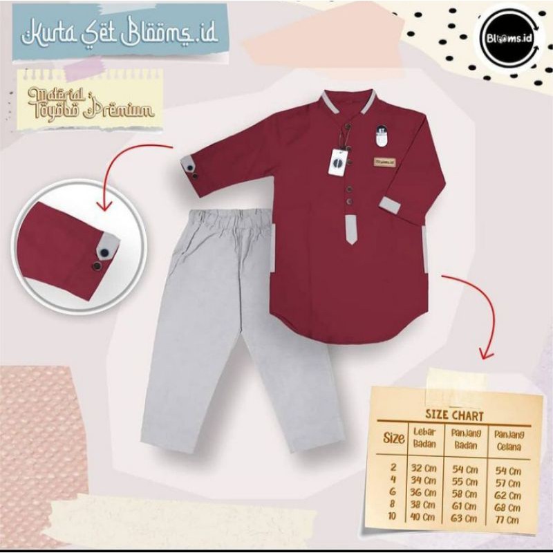 Set Koko Kurta Anak Blooms.id