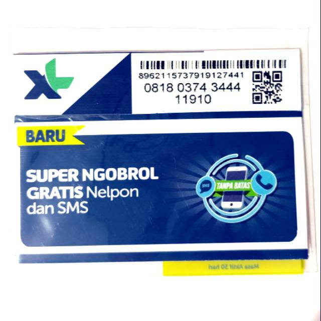 Kartu XL Xtra Unlimited Turbo Kuota 6 GB