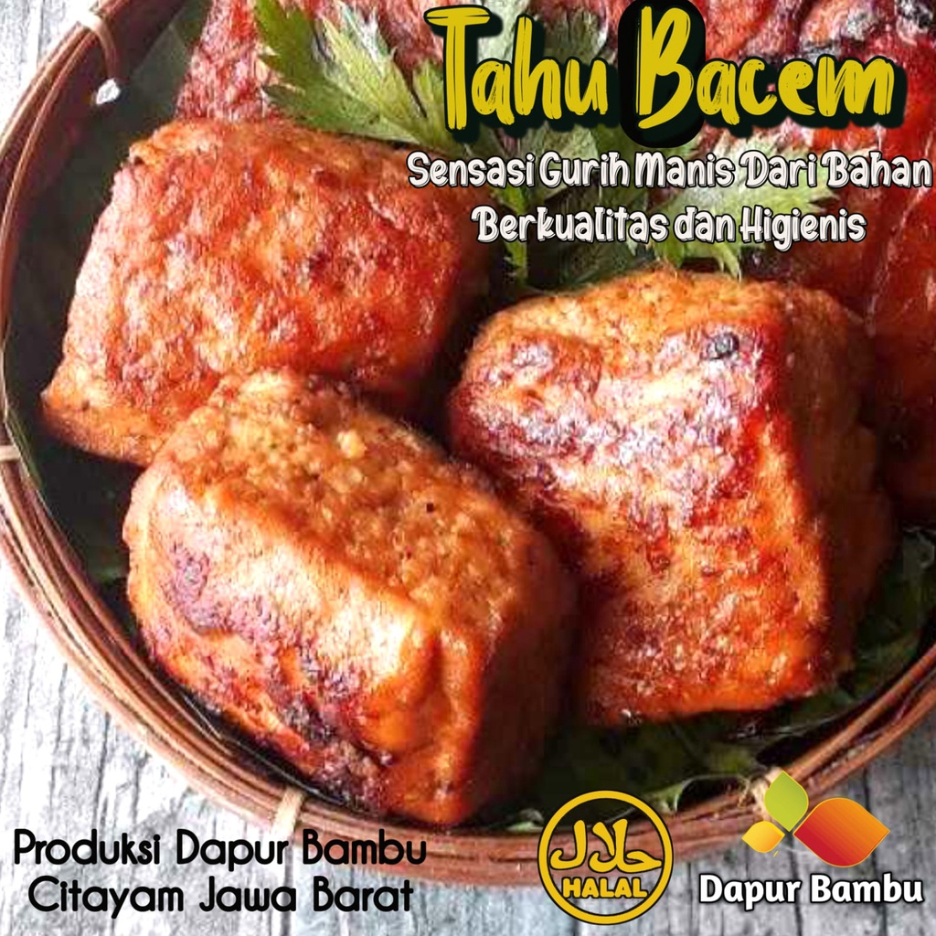 

RB22 Tahu Tempe Ungkep Bacem isi 10 - 17 Pcs / Tahu tempe Bacem Gurih Manis / Frozen Food