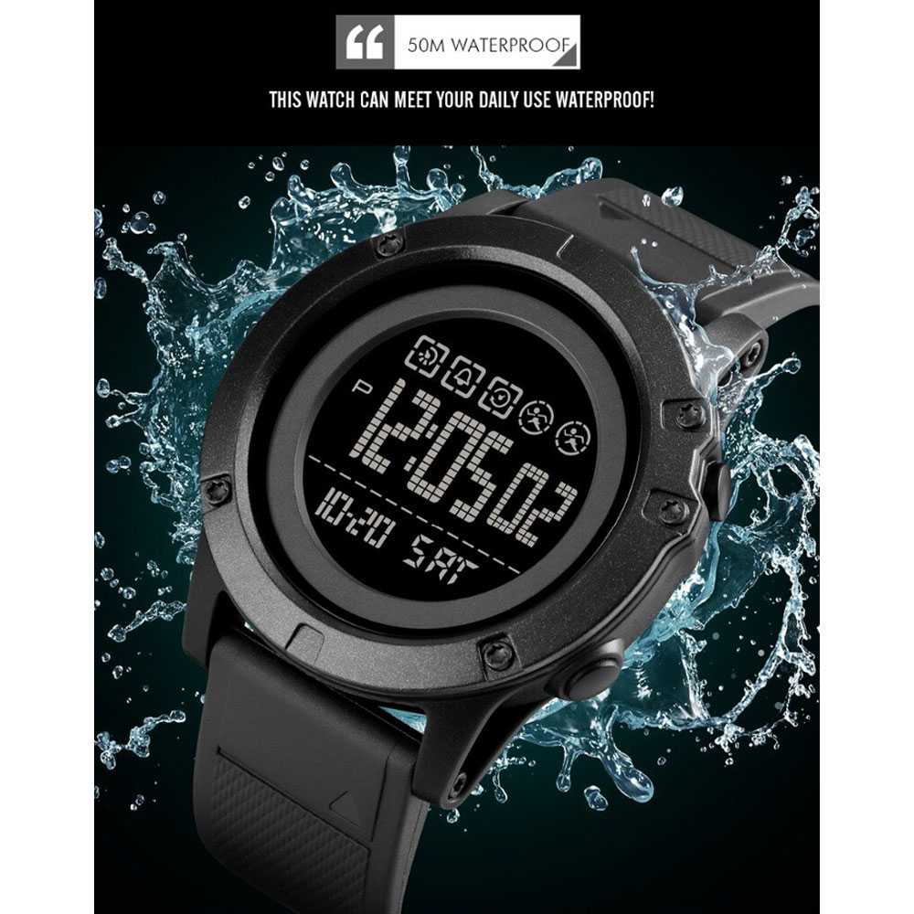 Jam Tangan Pria Digital Original SKMEI DG1727 Black-3
