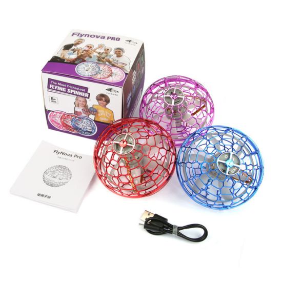Flying Nova/Spinner Bola Terbang / Drone Flying Ball Flying Nova Pro UFO Ball Drone LED/ Spinner Bol