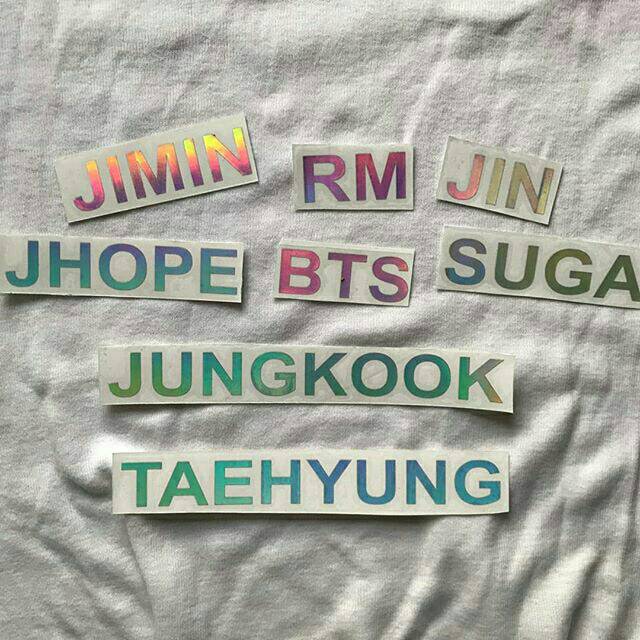 BTS Hologram Sticker Set