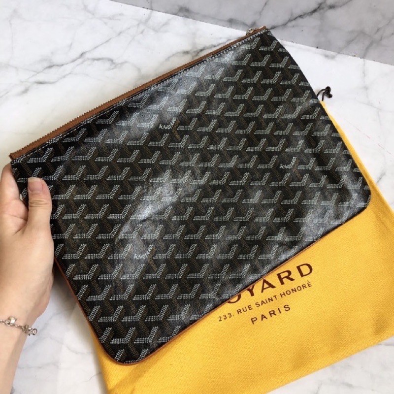 clutch wanita pria goyard mirror preloved