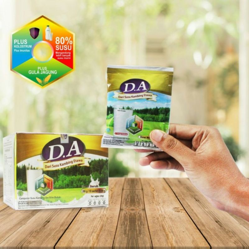 Susu Kambing Etawa D.A Kandungan Susu 80% plus kolostrum