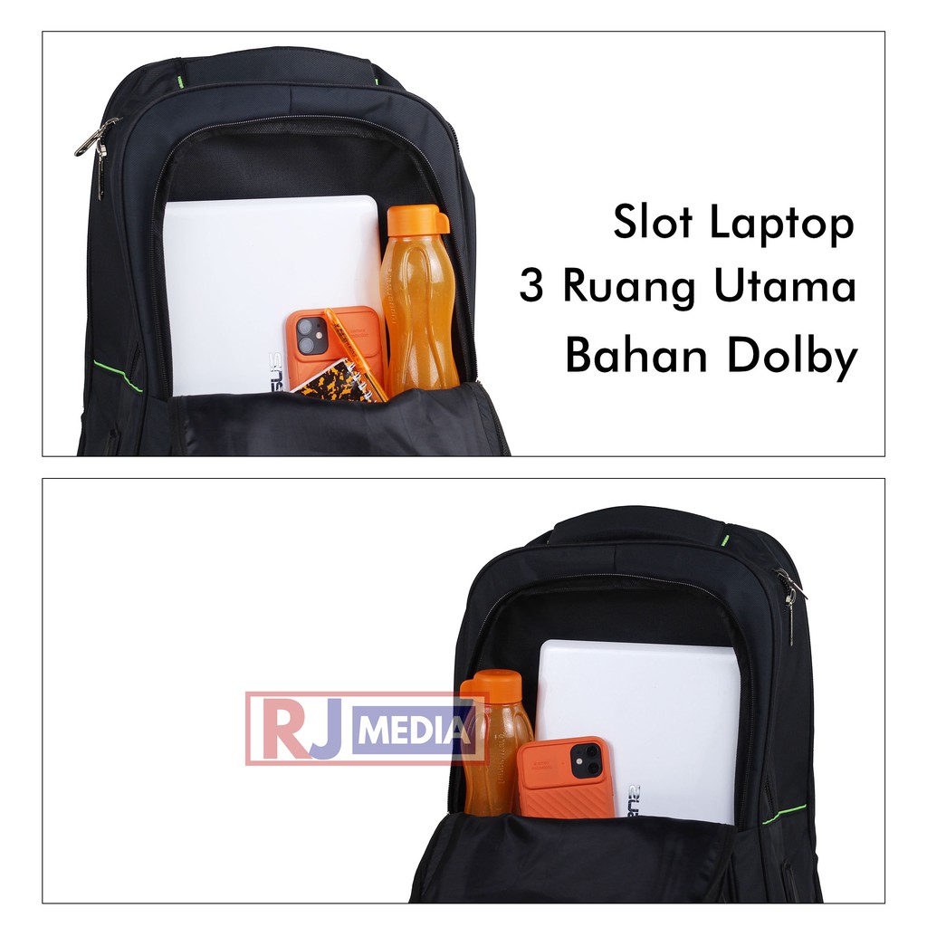 Tas Ransel Laptop REXSOVE ORIGINAL Backpack Sekolah Kuliah Formal Tebal Kuat Tas Pria Best Seller Tas Punggung Backpack SMP SMA Kuliah Kerja Dinas Seminar Bahan Tebal Awet Kuat Bagus