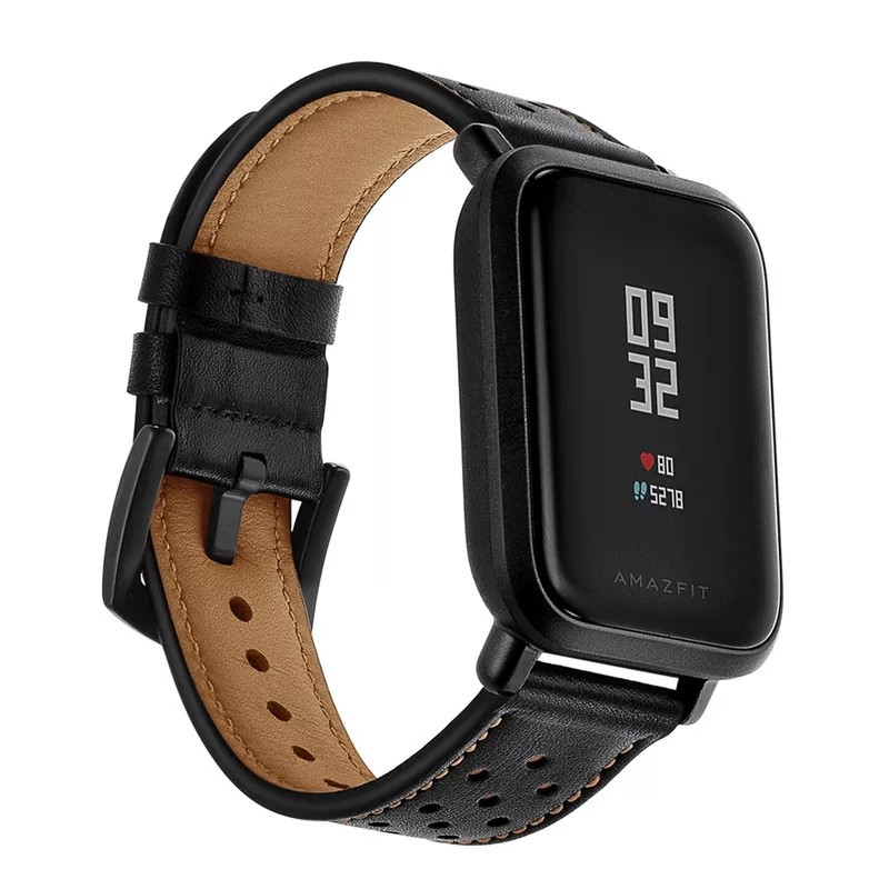 TALI JAM STRAP XIAOMI HUAMI AMAZFIT GTS BIP 20MM MODEL LEATHER SPORT