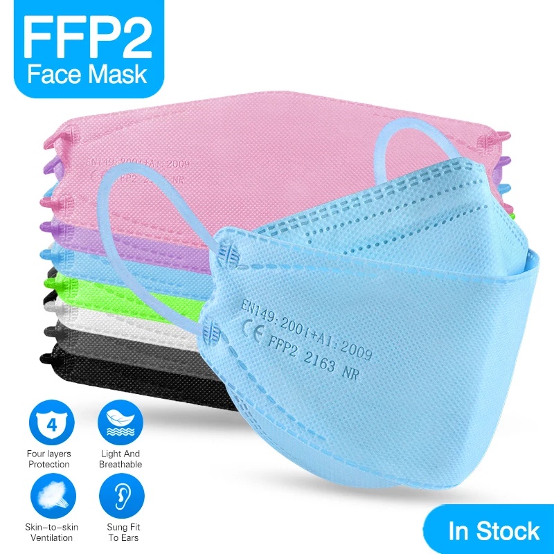 MASKER KF94 ISI 10PCS 4ply MEDIS KF 94 10 PCS KOREA EVO WARNA WARNI HITAM PUTIH COKLAT KUNING MERAH 