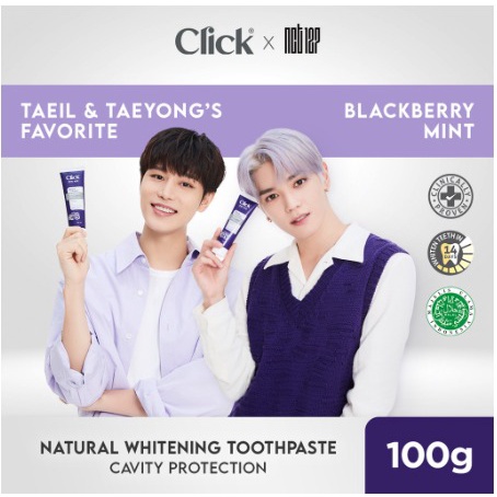 Click Natural Toothpaste Whitening + Cavity Protection