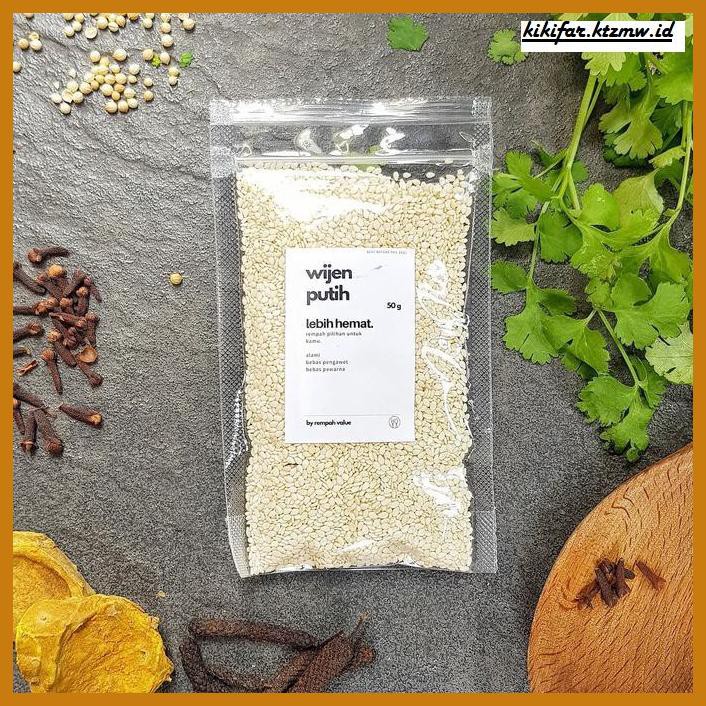 

GNIREKDOOF- HEMAT! WIJEN PUTIH / SESAME SEEDS - REMPAH VALUE -ORIGINAL.