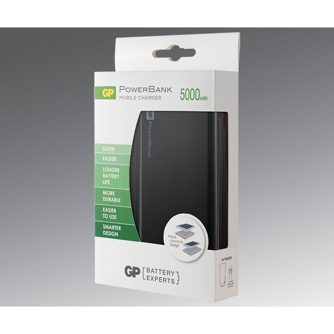 GP Portable PowerBank FP05M - 5000mAh ( BLACK )