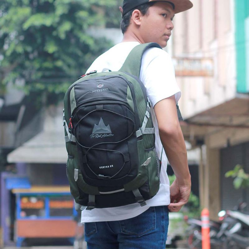 Original - Tas Ransel Pria Wanita Keril 25 Liter Terbaru | Backpack Punggung Gunung | Tas Laptop Travelling Adventure Termurah