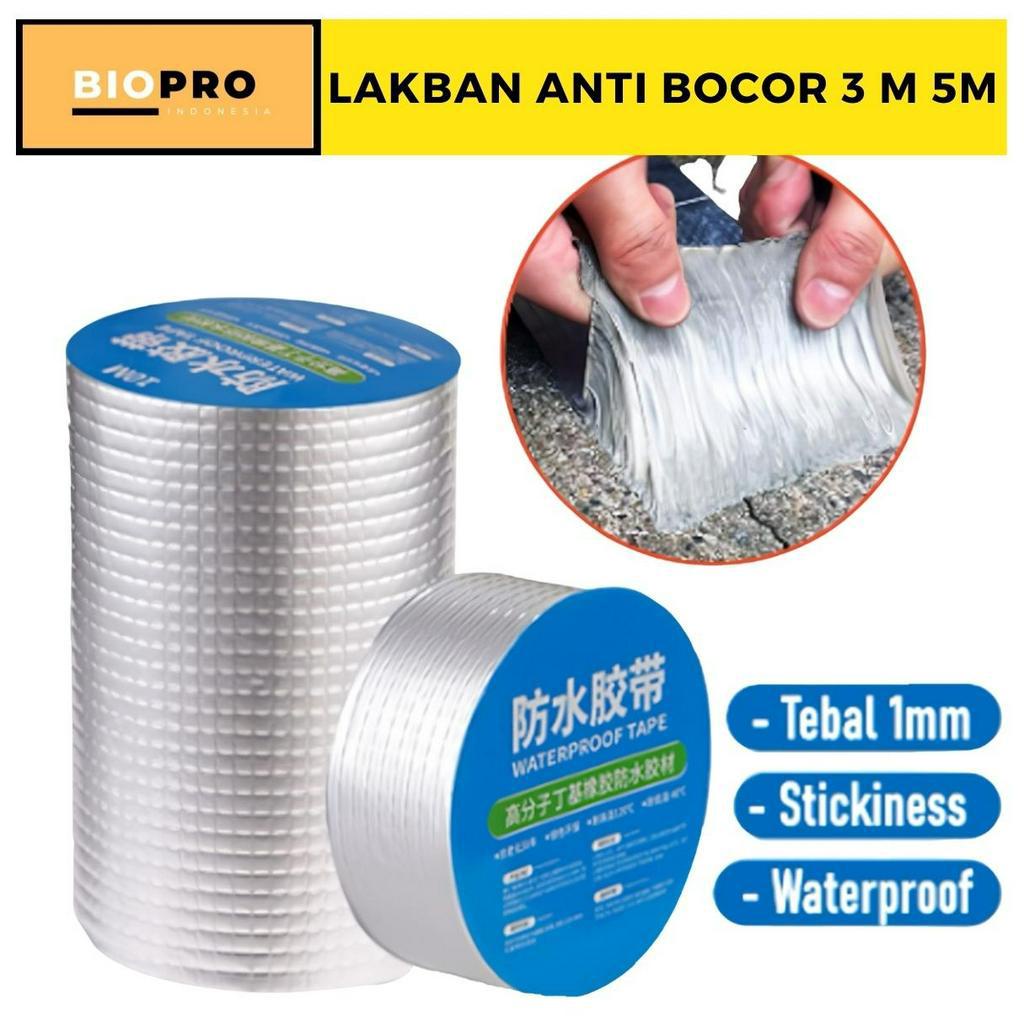 Lakban Anti Bocor Lem 3M x 5M Anti Air Aluminium Waterproof