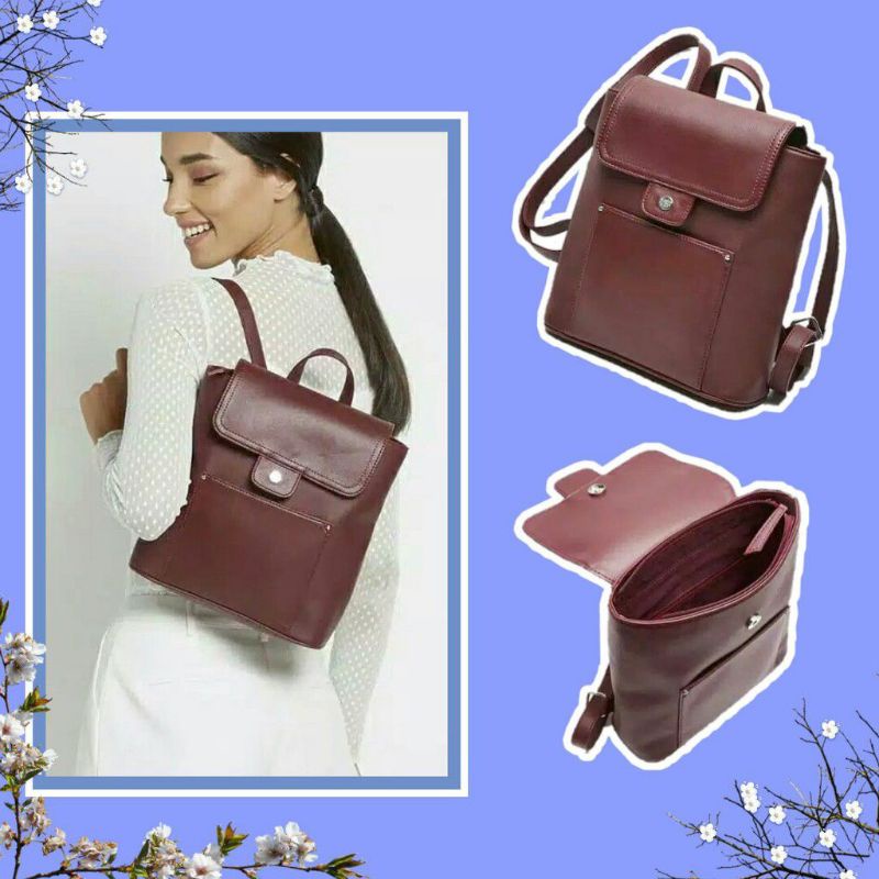 Tas Ransel Sophie Paris Maroon Tahli bag T6443M