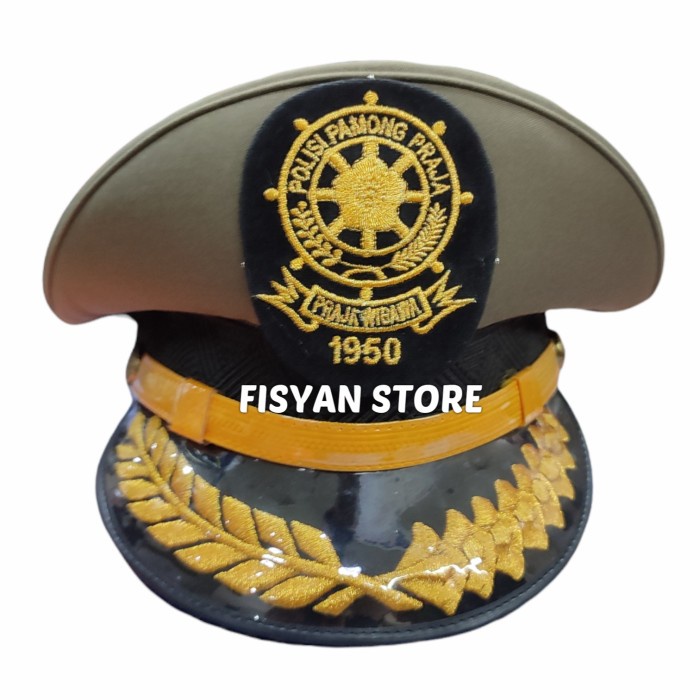 Topi Pet Satpol PP Padi Kapas