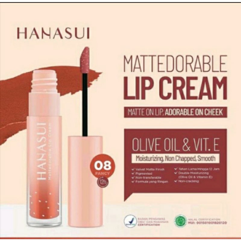Lipcream Hanasui Mattedorable | lipcream hanasui ombre | mattedorable lipcream hanasui lipstik cair
