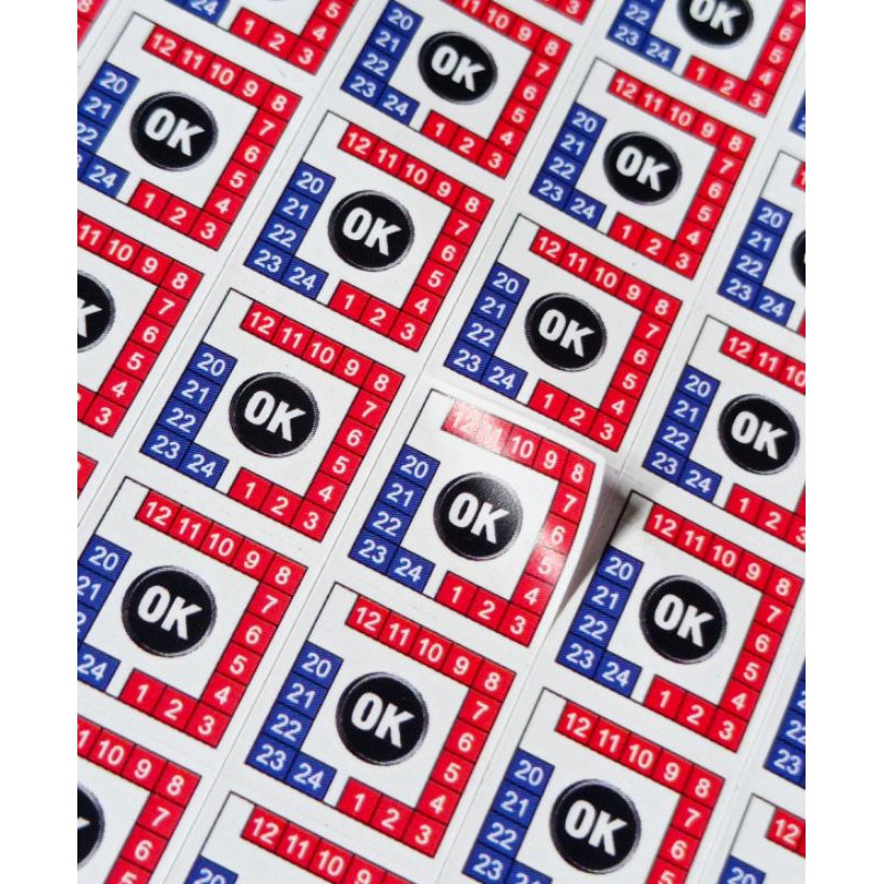 Stiker segel Pecah telur universal 500 pcs