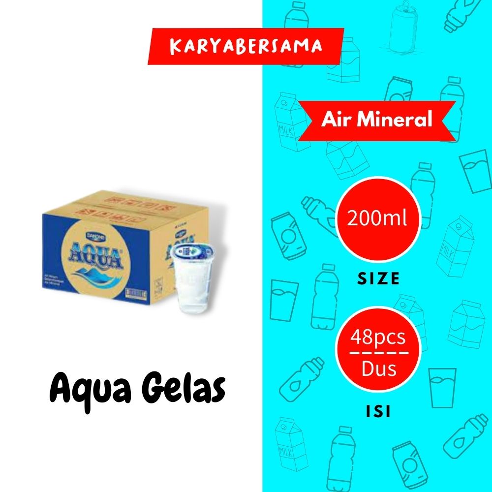 

Aqua 220 Ml Isi 48 Pcs