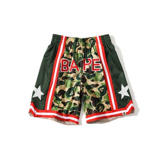 Bape Celana  Pendek Pantai  Longgar Breathable Motif  Bordir 