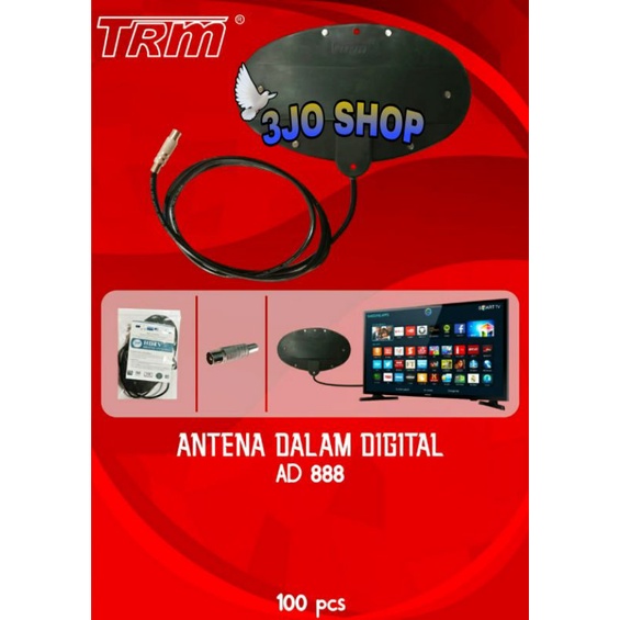 Antena Tv Digital Indoor/Antena Dalam Tempel Didinding TRM AD 888