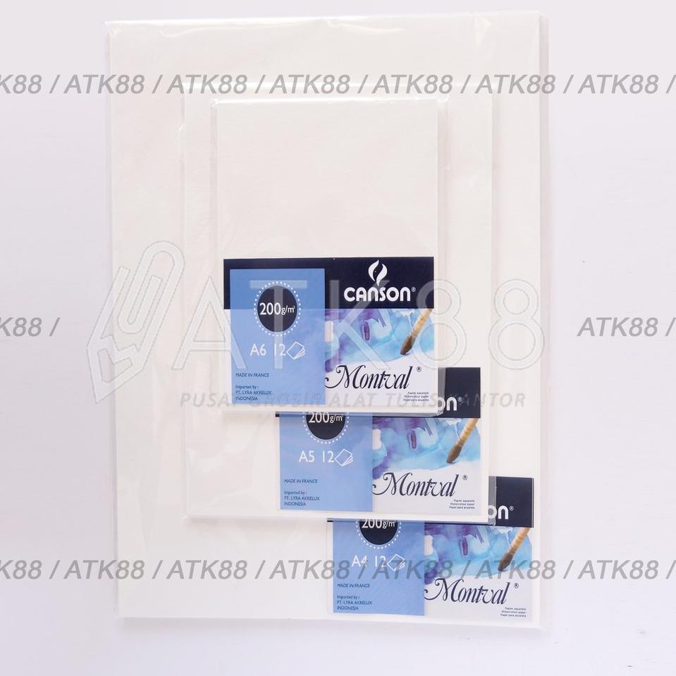 

Super Meriah Canson Montval A4 200gsm 12 Sheet - Kertas cat air Montval A4 Canson