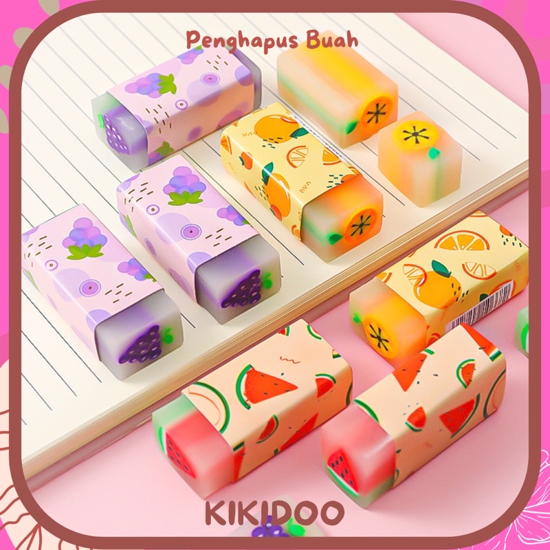 

Kikidoo Penghapus Pensil Eraser Motif Aroma Buah RT58