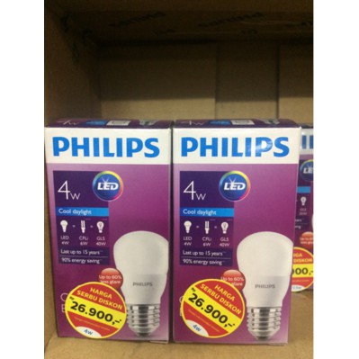 Lampu LED Philips 4 Watt