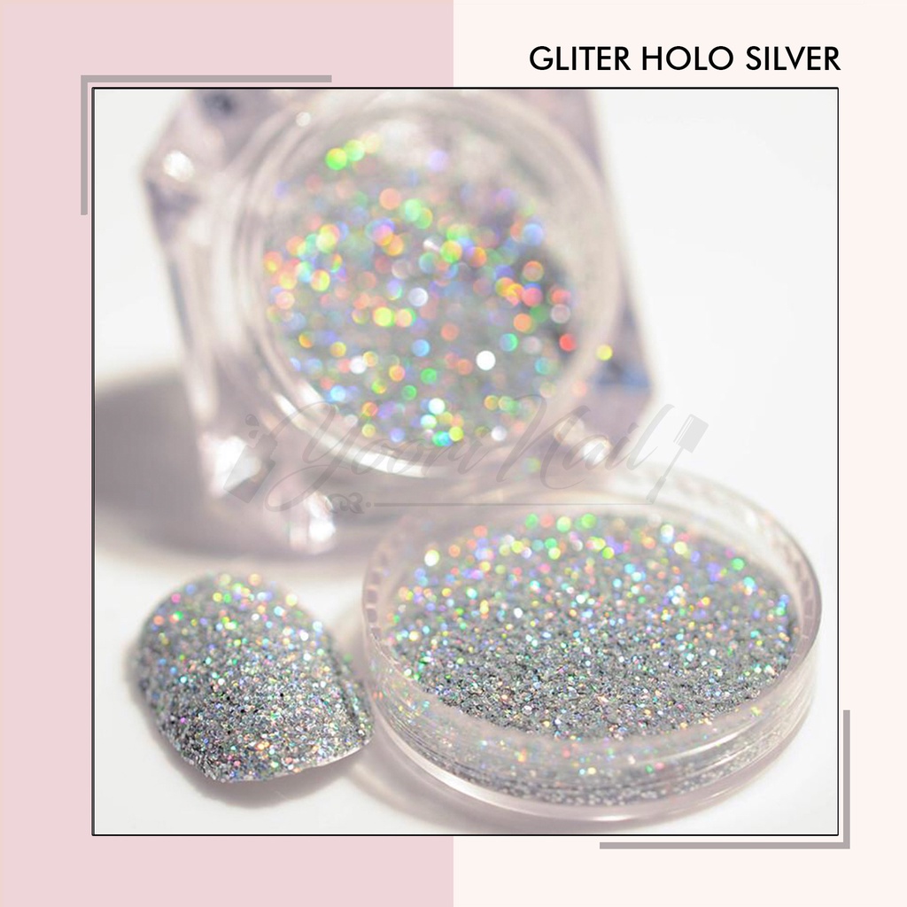 5 grams glitter hologram silver gliter holo silver gold rainbow colors effect