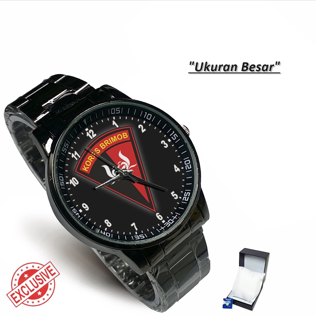 Jam Tangan Rantai Couple KORPS BRIMOB - 2 (Amazing)