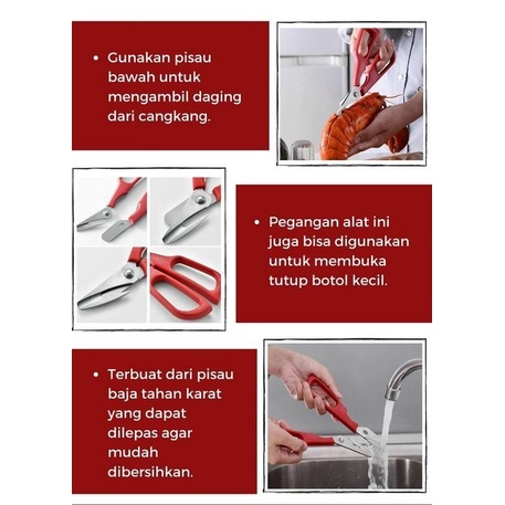 BAROKAH Ultimate Seafood Shears | Membantu memotong crab lobster kepiting