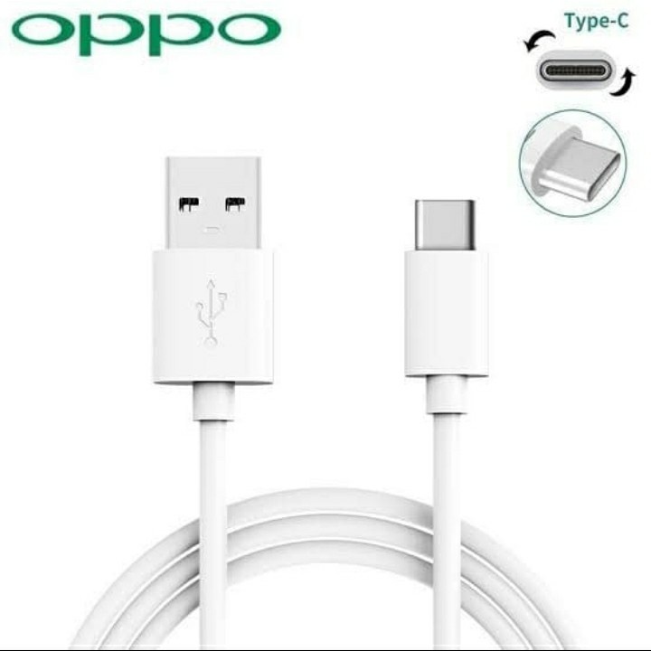 KABEL DATA OPPO VOOC 4A TYPE C FAST CHARGER CABLE TIPE C