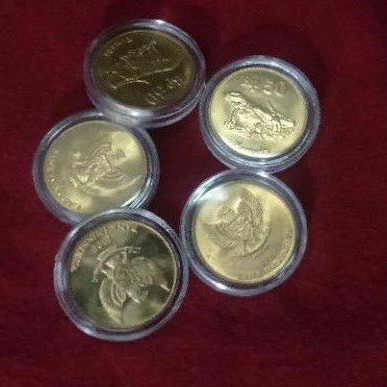 Uang Koin 50 Komodo 1996 + Capsule Coin Kinclong original