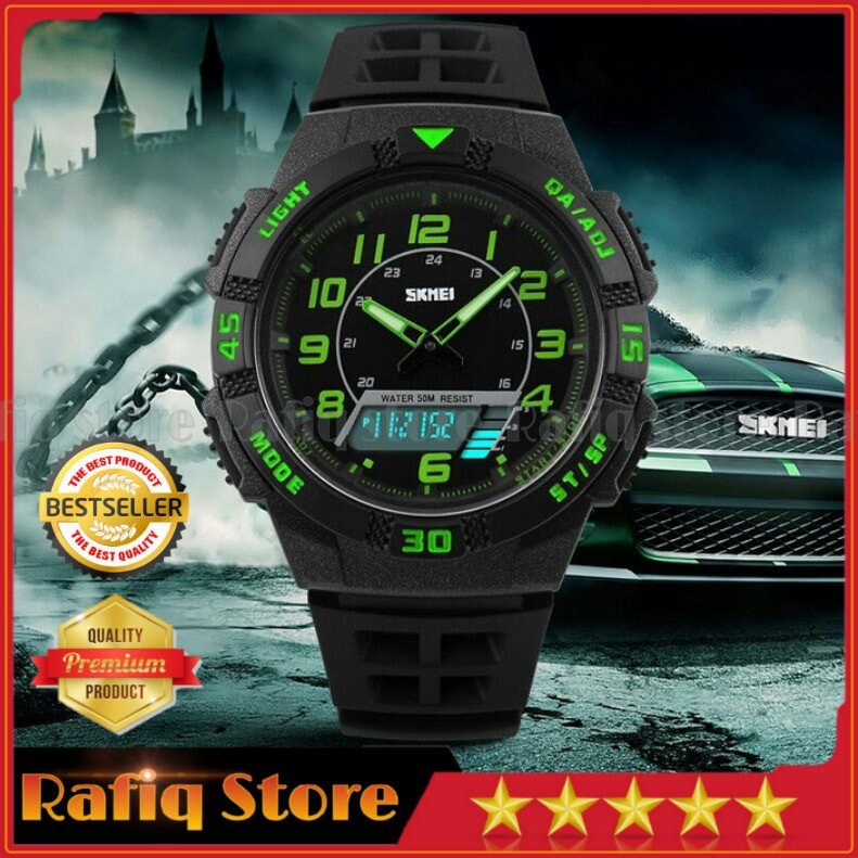 Wow Jam Tangan SKMEI Analog Digital Sport WR50M SKM1065 Elegan