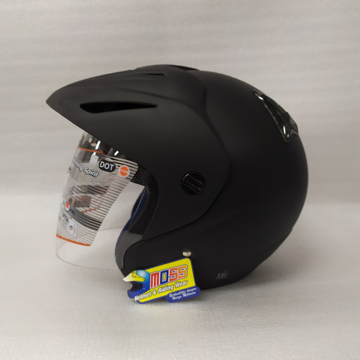 Helm INK CX 22 CX22 Solid Polos Black Matt | Halfface | Original-1