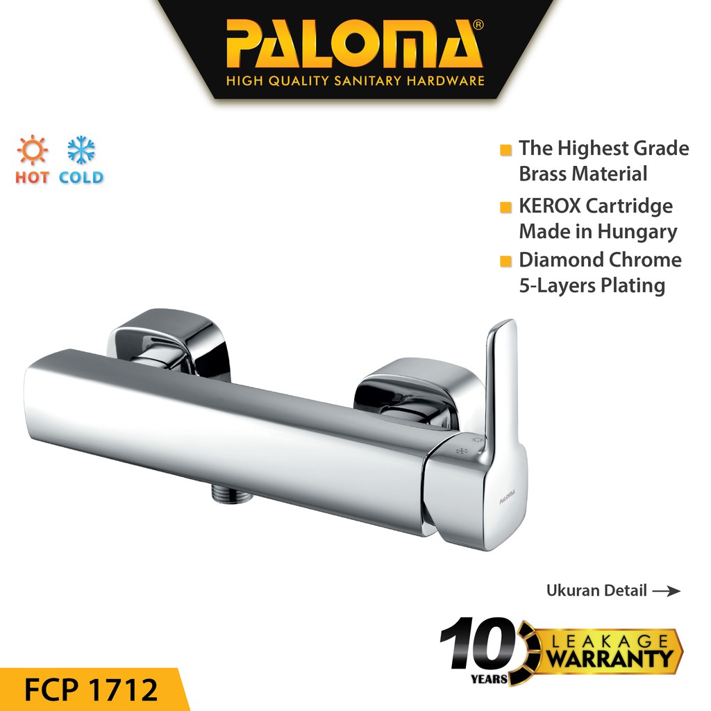 PALOMA FCP 1712 Keran Mixer Shower Mandi Panas Dingin Kran Air