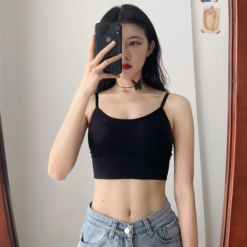 Alibaba1688 Bra Sport Bralette Wanita Pakaian Dalam Wanita Crop Top