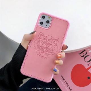 Soft Case Bahan Silikon Dan Kulit Motif Kenzo Untuk Iphone