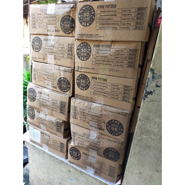 sogood ayam potong 10 ' 1 dus isi 6 pack @1,1kg