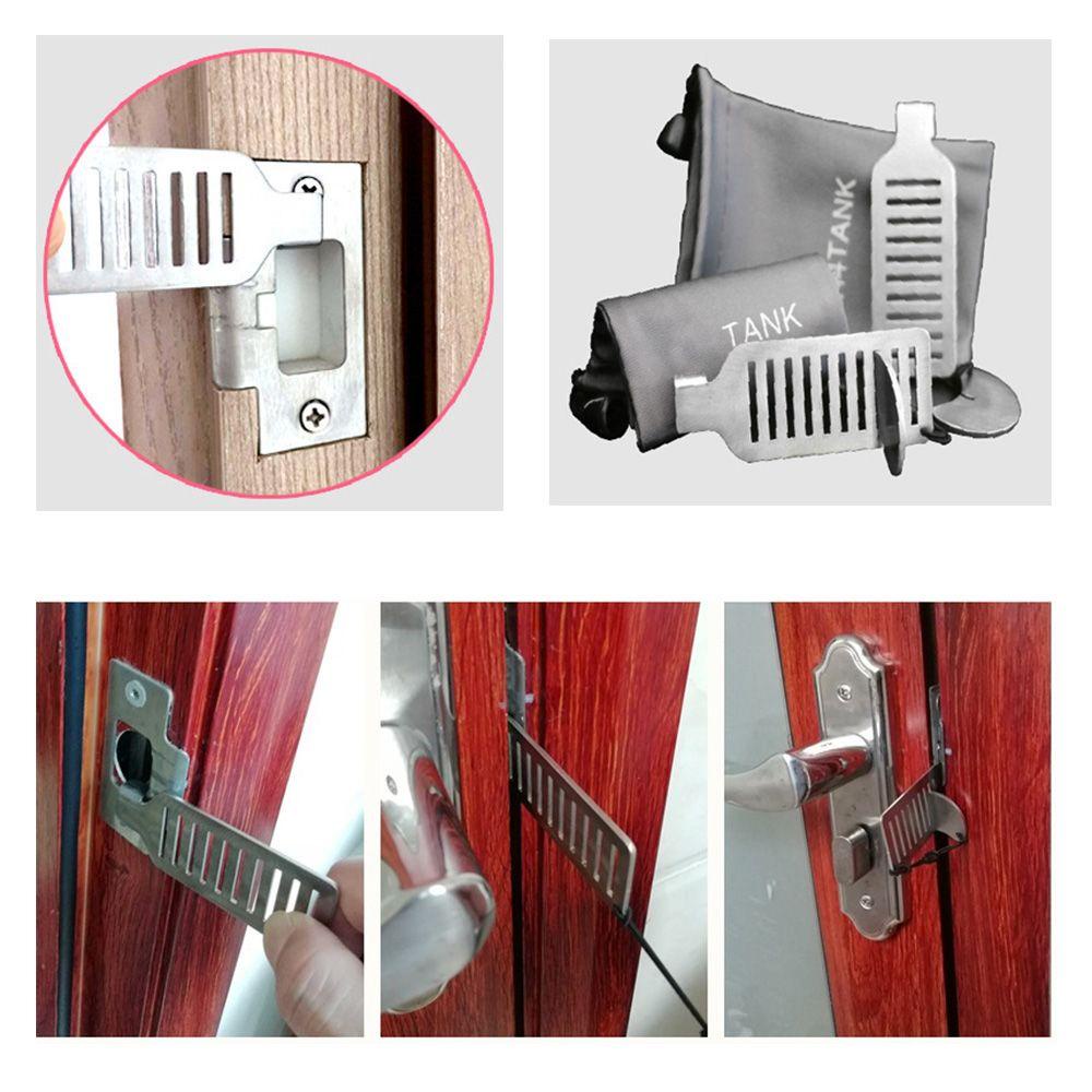 Suyo Kunci Pintu Bebas Pukulan Apartemen Travel Motel Hotel Portable Stopper