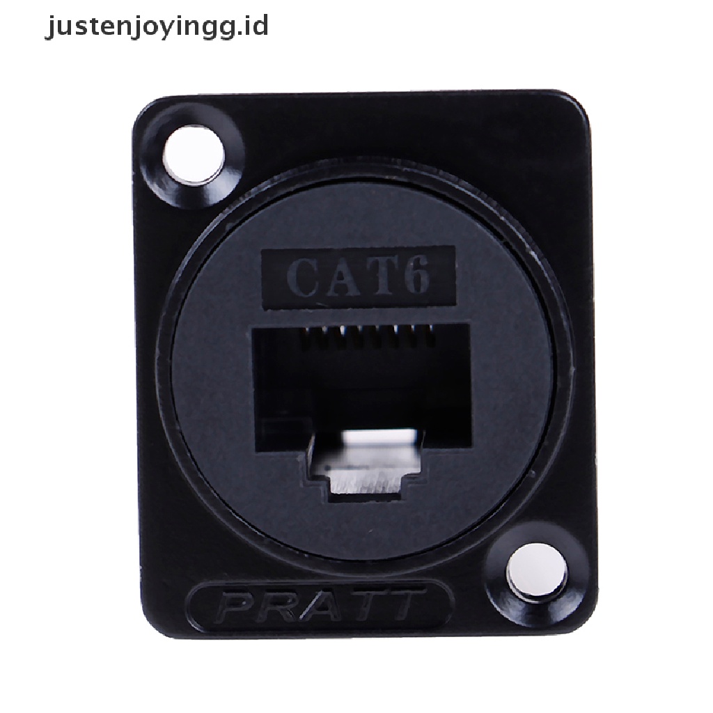 Justenjoyingg.id / RJ45 D-type Modul Soket female Konektor Sinyal cat6 panel mount network