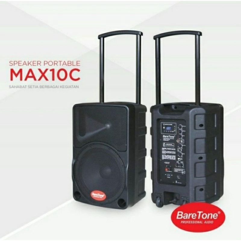 SPEAKER PORTABLE BARETONE MAX10C SPEAKER MEETING 10 INCH ORIGINAL