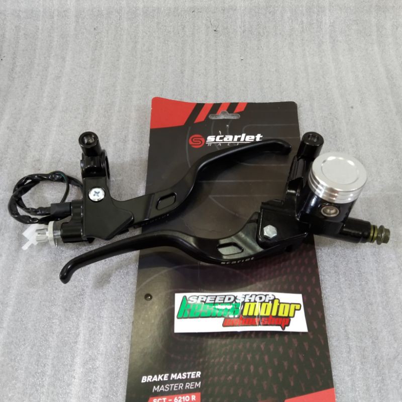 Master Rem Set Scarlet Tabung Bulat Tutup Silver Handle Model Rcb