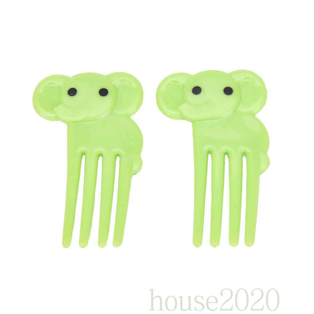 [house2020]10pcs Animal Fruit Fork Mini Cartoon Children Snack Cake Dessert Food Fruit Pick Toothpick Lunches Decor Random Color