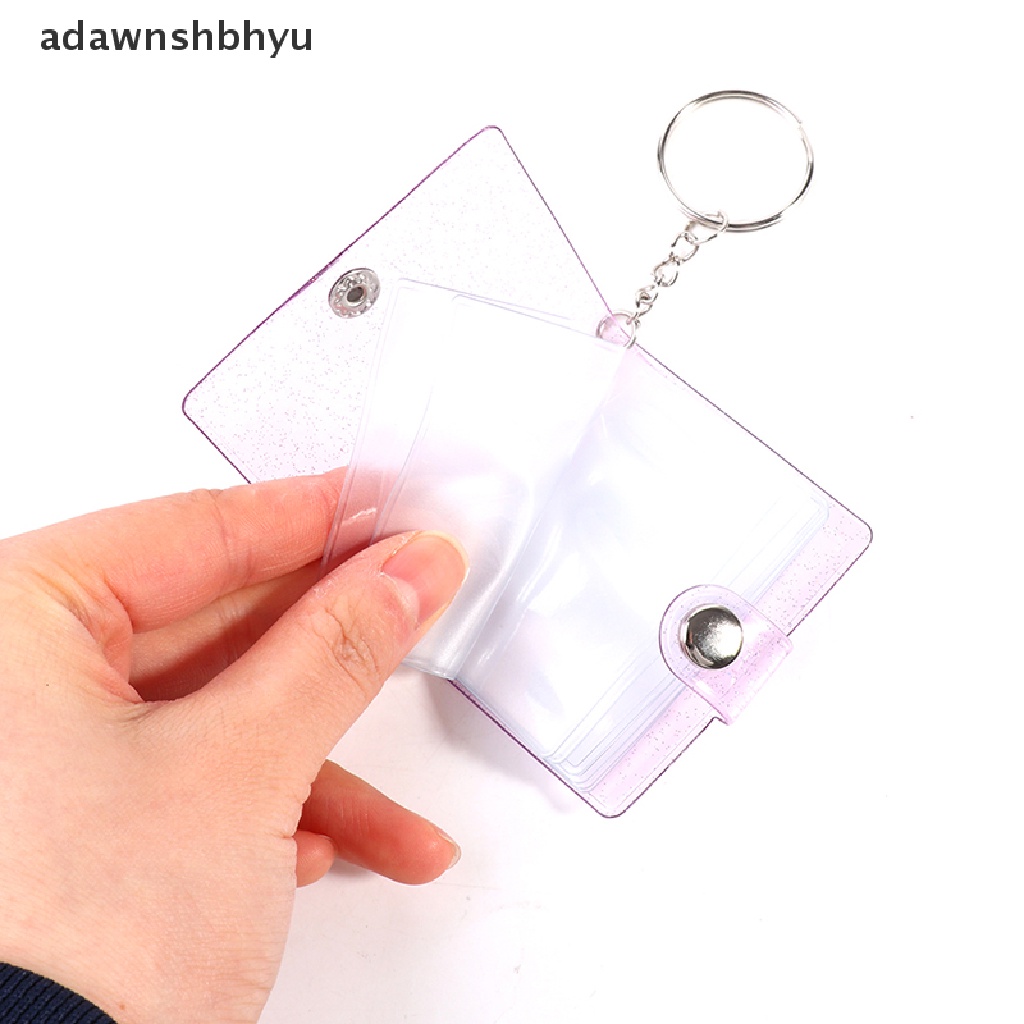 Album Foto adawnshbhyu 1/2inch PVC Sequin Name Card Holder 16kantong Foto Mini Pegang