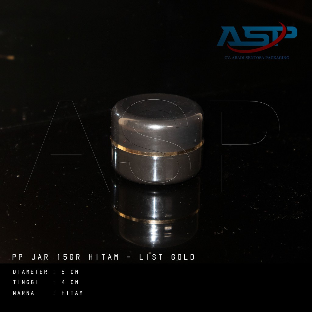 POT CREAM 12,5GR HITAM HITAM GOLD LINE