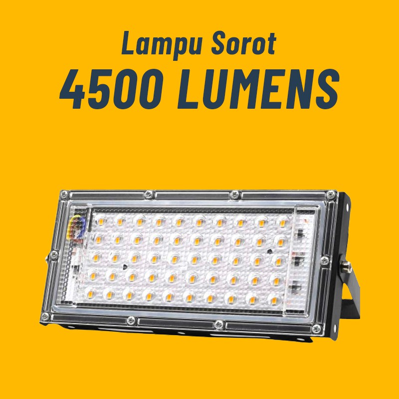 JAVASHOP Lampu Sorot Anti Air Lampu Taman Hias 4500 Lumens