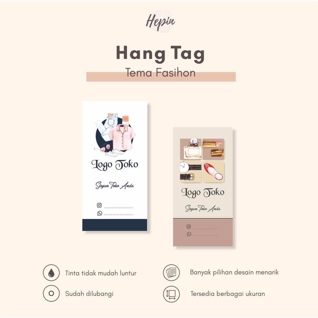 

cetak label tag/hang tag FASHION