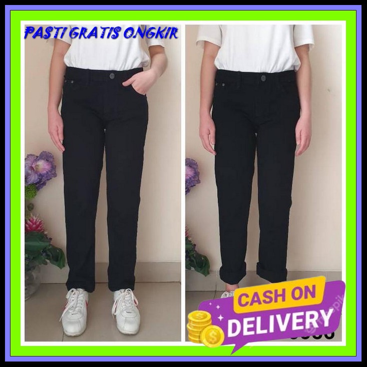Celana Jeens Terbaru 2022 Jin Cewe Celana Jeans Remaja Perempuan Boyfriend Jeen Ripped Termurah Jen 