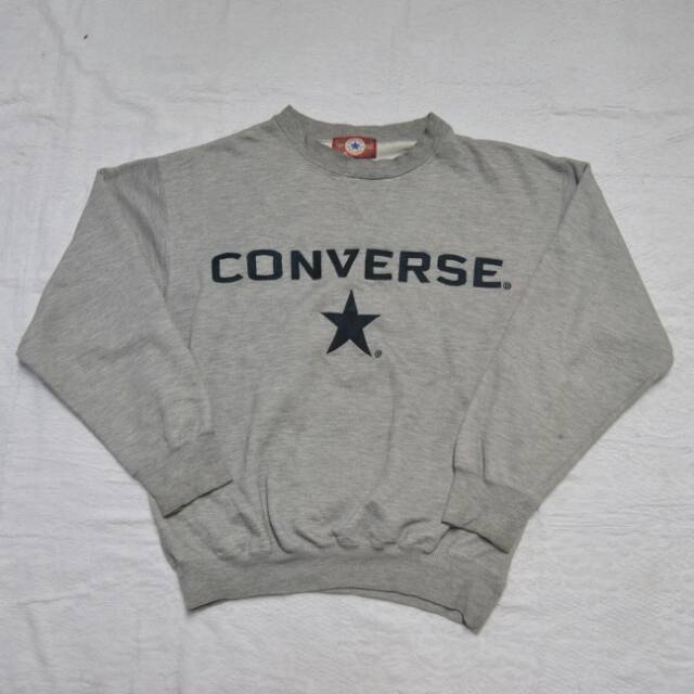 Sweater Crewneck Vintage 90s Converse Second Brand Original