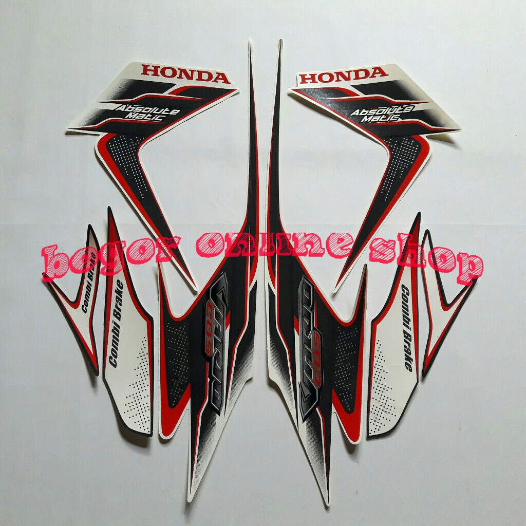 stiker motor vario cbs 110 2010 putih